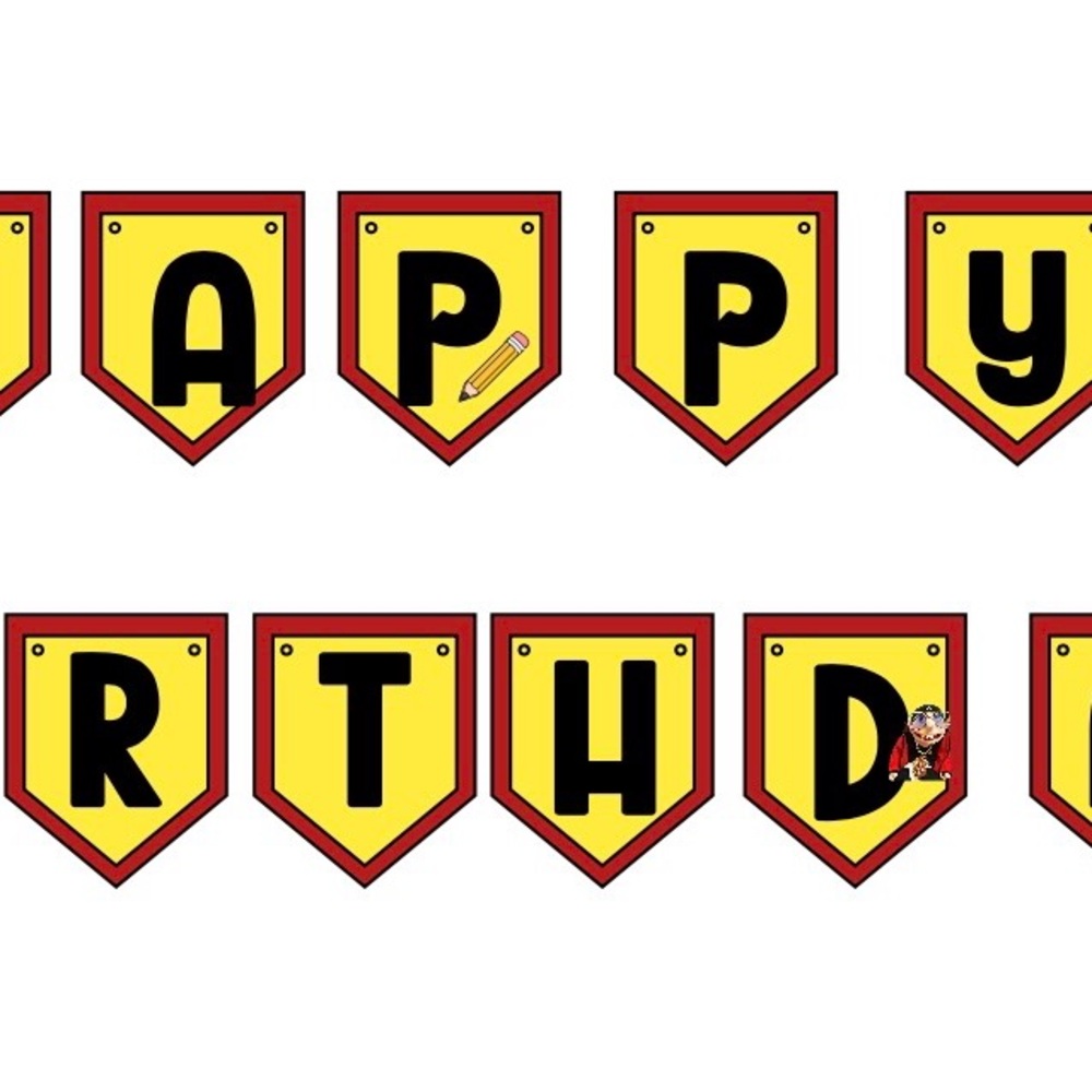 Funny character jeffy puppet 'Happy Birthday' Banner